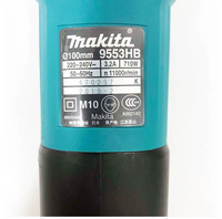 Meuleuse d'angle électrique Makit 9553 710W 100mm 220V, machine à meuler et à couper le métal, portative