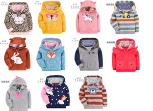 Manteau d'hiver pour enfants garçons et filles cardigan à fermeture éclair haut à capuche bébé <span class=keywords><strong>veste</strong></span> polaire - Product Image 6