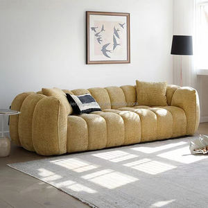 قماش مخملي حديث فاخر ، أبيض مضغوط ، مع ملء الإسفنج لأثاث المنزل أو مراكز التسوق - Product Image 2