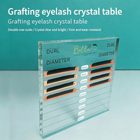 Plateforme personnalisée en acrylique pour extensions de cils en cristal et table d'implantation de faux cils