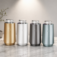Diffuseur d'huiles essentielles sans eau rechargeable haut de gamme en métal, avec lumière LED intelligente, type C, pour voiture et hôtel, coffret cadeau - Vente flash