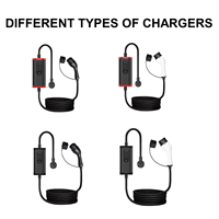 Nouveau chargeur EV portable 3,5 kW 16A Type 1 avec câble de 5 m, courant réglable, étanche IP65, certifié CE, charge rapide