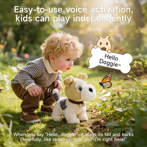 Juguete Interactivo para Niños Tumama, Perro de Peluche Realista <span class=keywords><strong>Jack</strong></span> <span class=keywords><strong>Russell</strong></span> <span class=keywords><strong>Terrier</strong></span>, Control por Voz, Perro de Peluche Inteligente que Canta - Product Image 4