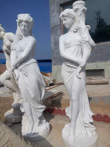 Statue de déesse grandeur nature en marbre blanc, personnalisée, pour jardin extérieur, figure grecque antique, jardinière, décoration de manoir, cour - Product Image 4