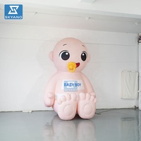 Modèle de poupée gonflable géante personnalisée pour la promotion de la marque ou la décoration publicitaire de fêtes pour mères et bébés