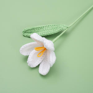 Gancho <span class=keywords><strong>de</strong></span> un solo tallo para tulipanes, ramos <span class=keywords><strong>de</strong></span> ganchillo hechos a mano, flores, graduación, regalo del Día <span class=keywords><strong>de</strong></span> la madre, Kit <span class=keywords><strong>de</strong></span> ganchillo, hacer flores, <span class=keywords><strong>tulip</strong></span>án abierto - Product Image 2