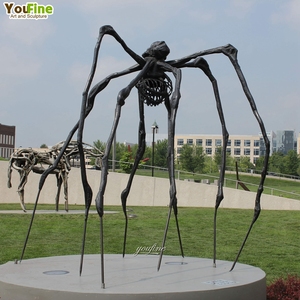 Youfine silica Sol công nghệ đúc kích thước tùy chỉnh màu đen lớn đồng đồng SPIDER Tượng điêu khắc cho quảng trường hoặc vườn - Product Image 3