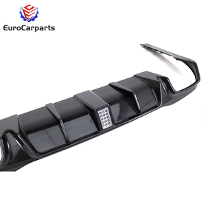 2017 + année classe E diffuseur arrière en Fiber de carbone lèvres W213 E63 style fusée diffuseur de pare-chocs arrière embouts d'échappement silencieux Auto nouveau <span class=keywords><strong>TT</strong></span> - Product Image 5