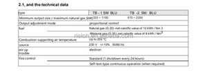 Vente chaude contrôlée par LFL1.333 DOWSON TB1LM TB2LM Brûleur à gaz industriel divisé pour pièces de rechange de chaudière à flux industriel - Product Image 4