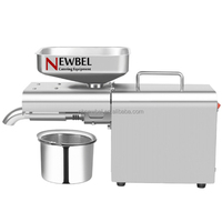 Presse à huile à contrôle de température de qualité alimentaire Newbel OP-01 pour graines de colza, graines de thé, arachides, graines de sésame / Presse à huile à froid