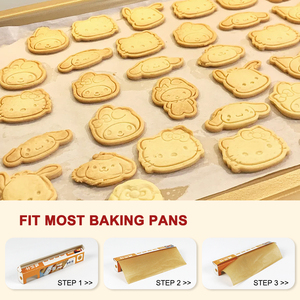 30m cắt trước cấp thực phẩm không dính giấy da cuộn giấy nướng silicon không có lõi - Product Image 5