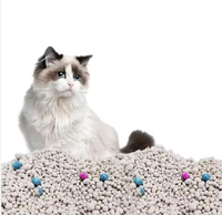 Litière pour chat en gros, 5 kg, directement de l'usine, anti-odeur, café, citron, lavande, en forme de boule, agglomérante, à base de bentonite