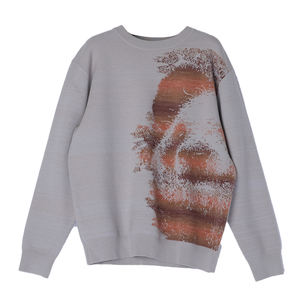 2025 logotipo personalizado Oem & Odm Panda estampado Jacquard suéter de hombre de manga larga de punto de moda suéter de hombre - Product Image 2