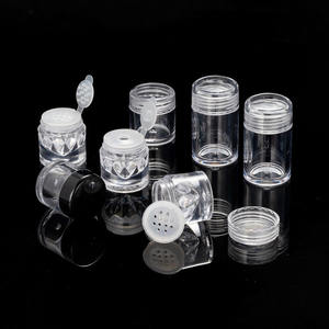 मिनी खाली खाली ढीली पाउडर की बोतल यात्रा कॉस्मेटिक ग्लिटर पाउडर आंख छाया पाउडर और ढक्कन के साथ - Product Image 1