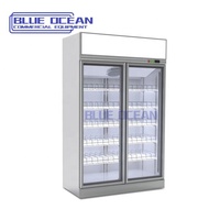 Congélateurs commerciaux de haute qualité à très basse température Support au sol Glacière-18 ° C Congélateur Vitrine à température unique directe