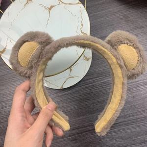 Lindo oso de peluche oreja Aro para el cabello Adorable dibujos animados lavado de cara pinza para el cabello diadema divertida para niñas accesorio de Cosplay - Product Image 3