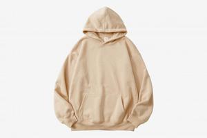 Men's Oversized Hooded Sweatshirt Solid Color Cotton French Terry Casual Pullover Hoodie Autumn Wear - Product Image 3