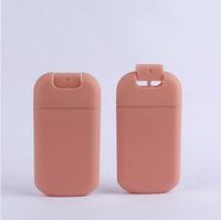 Grosir desain Mini 30ml dapat diisi ulang saku kartu kredit persegi kosong pembersih tangan perjalanan parfum kabut semprot botol plastik
