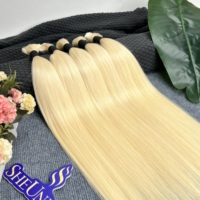 Capelli Veri Vietnamiti Grezzi Boho 613 Lisci per Treccine, Capelli Umani Sfusi per Intrecciare, 22 Pollici, Cuticole Allineate, Senza Trama, Treccine Senza Nodi