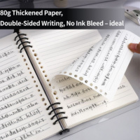 A5/B5 Größe Verstärkter PVC-Hardcover Notizbuch 120 Blatt Speziell für Büro & Studium Anpassbar