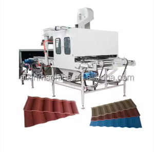 Nigeria Beste Baal Steen Gecoate Dakpannen Machine Productielijn Zand Coating Stenen Dakpanvormmachine Groothandelsprijs - Product Image 1