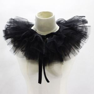 Moda personalizada plisada desmontable mujer Capelet blusa Royal Ruffles Faux Fake Collar - Product Image 4