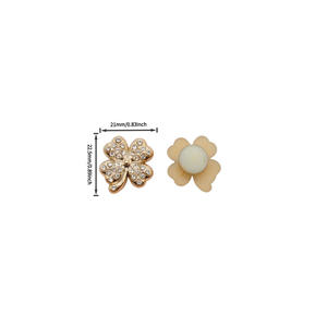 Charms per <span class=keywords><strong>Scarpe</strong></span> in ABS con Diamanti a Un Corno e Quadrifoglio, Decorazioni per Zoccoli, Vari Stili, Vendita Diretta dalla Fabbrica, Fai da Te, Ingrosso - Product Image 3