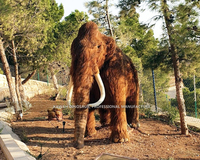 Statue de grande taille kawaia, modèle réaliste de sanbanderole, animaux pour parc de la forêt