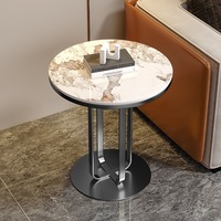 Tables consoles modernes en dalles de pierre, style luxe léger, table d'appoint de canapé pour salon, table de chevet minimaliste pour chambre, haute capacité de charge
