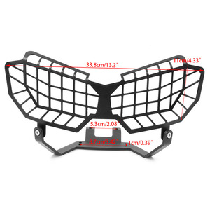 RACEPRO-Grille de Protection de Phare Avant CNC en Aluminium Noir pour <span class=keywords><strong>Honda</strong></span> CRF1000L 2016 2017 <span class=keywords><strong>CRF</strong></span> <span class=keywords><strong>1000L</strong></span> - Product Image 5