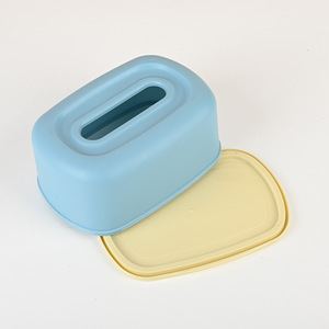Medium-to-large Matte-finish Curved Tissue Box Custom-made PP Plastic Modern Minimalist Design; Branded Logos for Corporate - Product Image 5