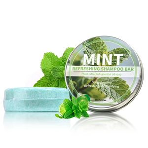 Champú en barra de menta de marca privada personalizado para el crecimiento del cabello, fortalecimiento, espesamiento y volumen para mujeres y hombres - Product Image 4