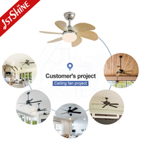 Ventilateur de plafond 1stshine classique réversible avec moteur, design élégant, robuste, pour salon et chambre, avec application mobile et assistant vocal