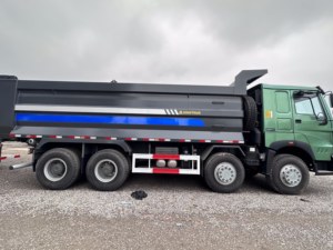 Chine A7 8x4 <span class=keywords><strong>camion</strong></span> à benne basculante utilisé état <span class=keywords><strong>militaire</strong></span> vert Euro 6 moteur diesel prix bas pour les opérations minières - Product Image 3