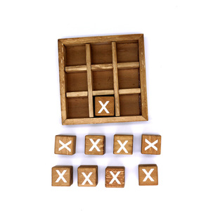 Gỗ XO Cờ Vua <span class=keywords><strong>Tic</strong></span> Tac Toe Bảng Thiết Lập Trò Chơi - Product Image 3
