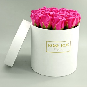 Custom Made Vàng Glitter Vòng Bouquet Rose Hộp, Hộp Hoa, Hat Box - Product Image 4