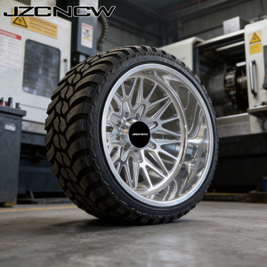 ล้อแม็กซ์ JZCNCW แบบกำหนดเอง ขนาด 26x14J 28x14J ขอบลึก สำหรับรถยนต์นั่งส่วนบุคคล รุ่น F-150 F450 1500 Silverdo 2500 สีเงิน - Product Image 3