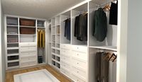 Balom Foshan Home Armoire de chambre moderne ouverte de luxe en bois massif, design DIY