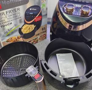 Friteuse à <span class=keywords><strong>air</strong></span> Hoffmans Easy Clean antiadhésive 6L 2400W avec cuve amovible, faible bruit, pour une cuisine saine, appareil de cuisine électrique - Product Image 5