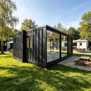 Maison conteneur pliable moderne 20FT, module d'habitation extensible à double aile, configuration haut de gamme style Mid-Century Modern - Product Image 3