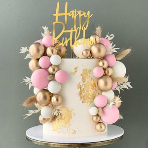50 Pezzi di Decorazioni a Forma di Palla Colorate per Torte, per Matrimoni a Tema Bohémien e Feste di Compleanno - Product Image 2