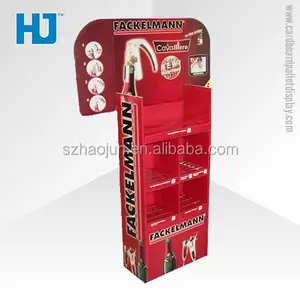 Einzelhandel store karton vitrine für wein oder bier produkte, boden display stand, werbung display