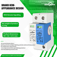 Parafoudre SPD DC/AC 150V/220V/500V 1+NPE avec signal à distance, protection contre la foudre pour armoires et distribution d'énergie en bâtiment