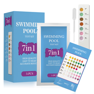 OEM ODM 100 Hot Tub Spa <strong>Test</strong> <strong>Strips</strong> - <strong>Quick</strong> Pool Water Testing Kit 7-in-1 Accurate Pool <strong>Test</strong> <strong>Strips</strong> - Product Image 3
