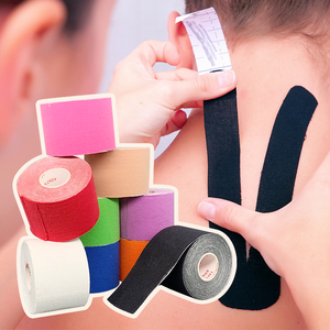 Vente en gros coton personnalisé imperméable Muscle Kinesios Face Tape <span class=keywords><strong>Fitness</strong></span> Sport Tape Medical Athletic Kinésiologie Tape - Product Image 3