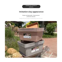 Pot de jardin rectangulaire en plastique épaissi, durable, pour balcon et maison, idéal pour la culture de tomates, fraises et légumes – Fournisseur direct usine