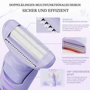 Depiladora Eléctrica 5 en 1 para Mujer, Depilación Indolora para Bikini e Íntima, Máquina <span class=keywords><strong>de</strong></span> Depilación Corporal con Disco Giratorio, Batería USB, Uso Doméstico - Product Image 4