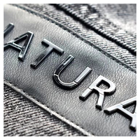 Badges thermocollants en gros, lettres de logo métalliques personnalisées, patchs en TPU, étiquettes thermocollantes pour vêtements de sport