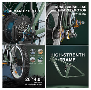 <span class=keywords><strong>CA</strong></span> Warehouse ban sepeda listrik 2000w 48v E, ban sepeda gunung baterai Lithium 22,4ah - Product Image 4