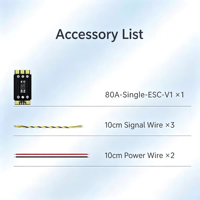 Contrôleur de vitesse sans balais Aocoda-RC 70A 80A ESC simple 3-8S Lipo 32 bits AM32 48K PWM pour drone agricole multirotor à charge lourde